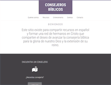 Tablet Screenshot of consejerosbiblicos.com